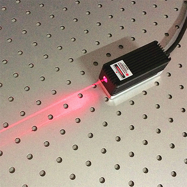 633nm 600mW Láser semiconductor Rojo Diode Laser CW/Modulación